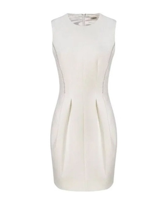 L'AGENCE Dresses & Skirts - NWT L’AGENCE Alexandra Ivory Pleated Mini Dress Size 2 Sleeveless Sheath $495